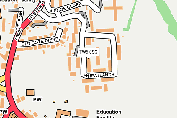 TW5 0SG map - OS OpenMap – Local (Ordnance Survey)