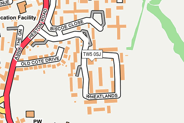 TW5 0SJ map - OS OpenMap – Local (Ordnance Survey)