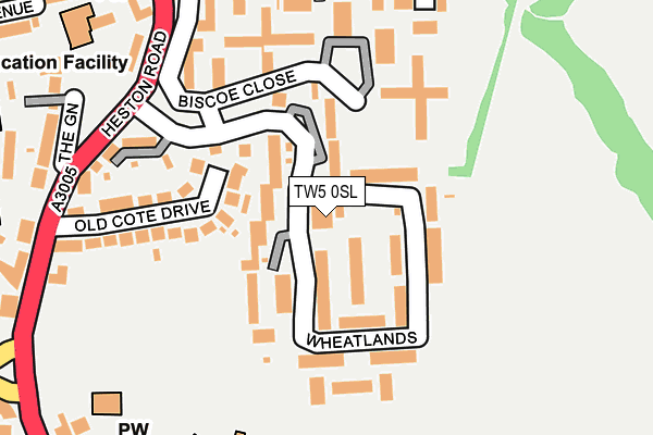 TW5 0SL map - OS OpenMap – Local (Ordnance Survey)