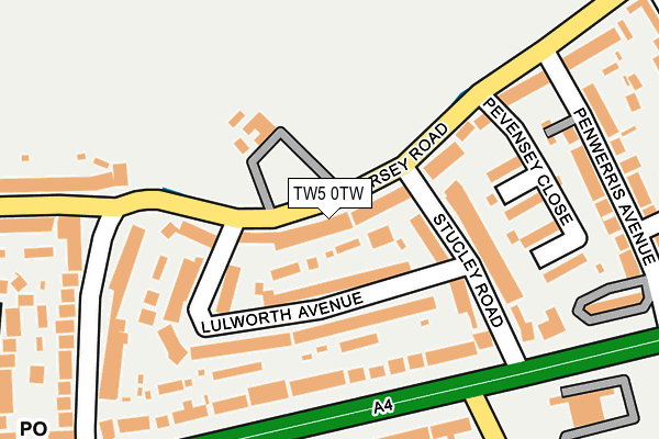 TW5 0TW map - OS OpenMap – Local (Ordnance Survey)