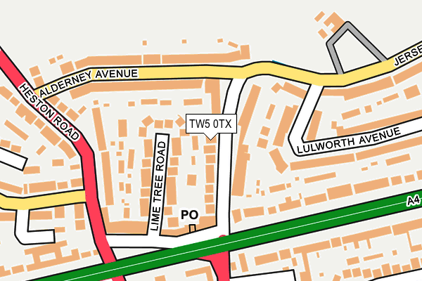 TW5 0TX map - OS OpenMap – Local (Ordnance Survey)