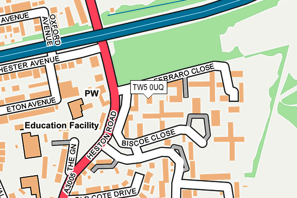 TW5 0UQ map - OS OpenMap – Local (Ordnance Survey)