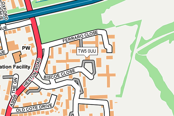 TW5 0UU map - OS OpenMap – Local (Ordnance Survey)