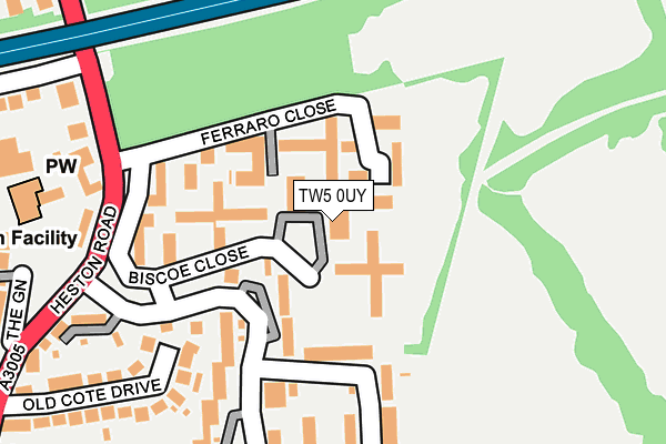 TW5 0UY map - OS OpenMap – Local (Ordnance Survey)