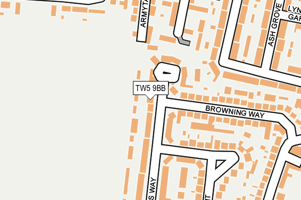 TW5 9BB map - OS OpenMap – Local (Ordnance Survey)