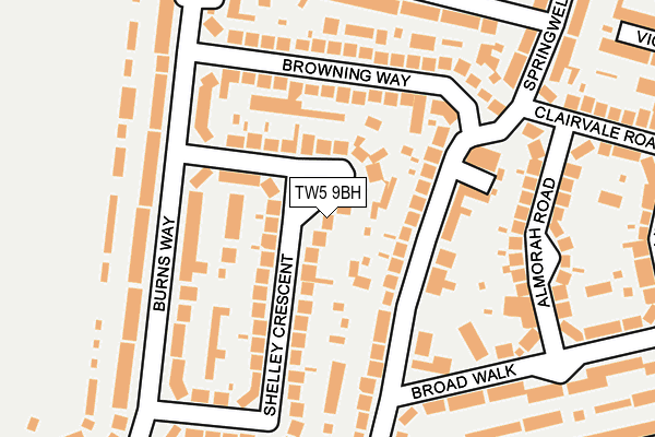 TW5 9BH map - OS OpenMap – Local (Ordnance Survey)