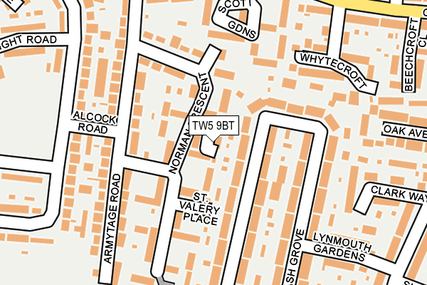 TW5 9BT map - OS OpenMap – Local (Ordnance Survey)