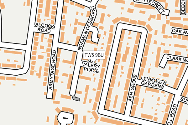 TW5 9BU map - OS OpenMap – Local (Ordnance Survey)