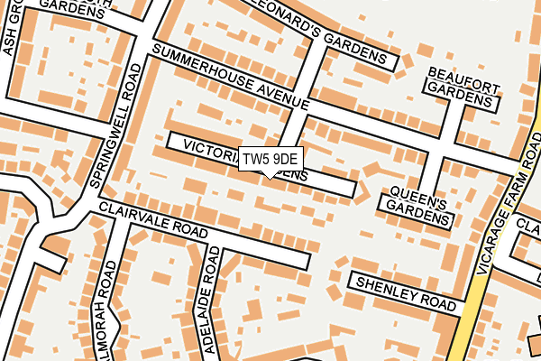 TW5 9DE map - OS OpenMap – Local (Ordnance Survey)