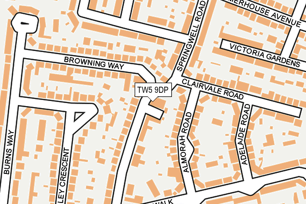 TW5 9DP map - OS OpenMap – Local (Ordnance Survey)