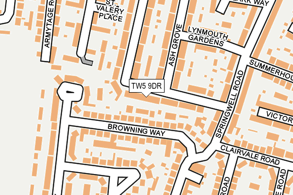 TW5 9DR map - OS OpenMap – Local (Ordnance Survey)
