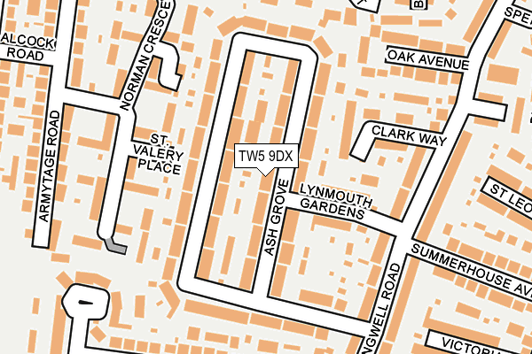 TW5 9DX map - OS OpenMap – Local (Ordnance Survey)