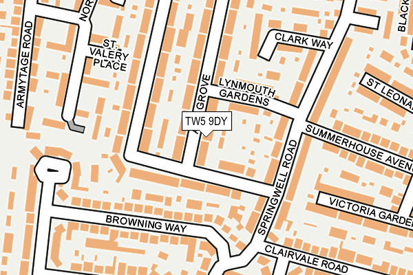 TW5 9DY map - OS OpenMap – Local (Ordnance Survey)