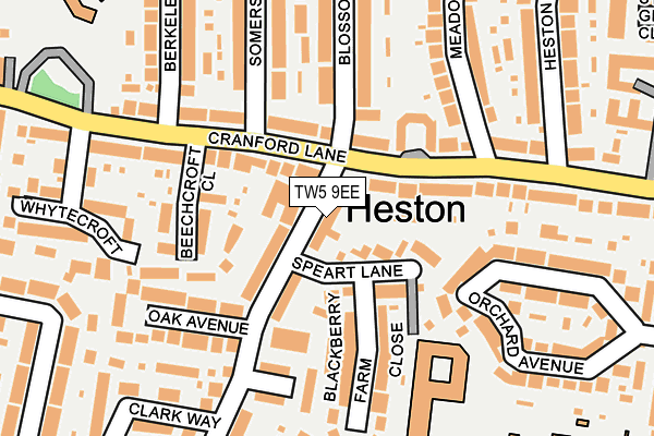 TW5 9EE map - OS OpenMap – Local (Ordnance Survey)