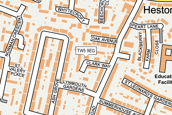 TW5 9EG map - OS OpenMap – Local (Ordnance Survey)