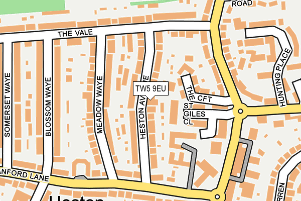 TW5 9EU map - OS OpenMap – Local (Ordnance Survey)