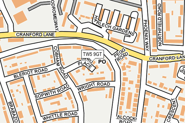TW5 9GT map - OS OpenMap – Local (Ordnance Survey)