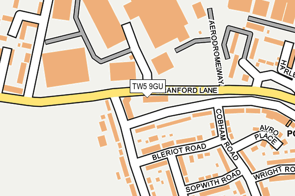 TW5 9GU map - OS OpenMap – Local (Ordnance Survey)