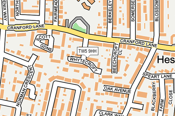 TW5 9HH map - OS OpenMap – Local (Ordnance Survey)