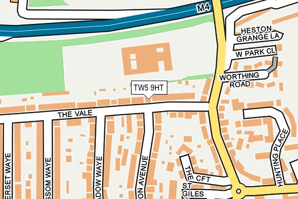 TW5 9HT map - OS OpenMap – Local (Ordnance Survey)