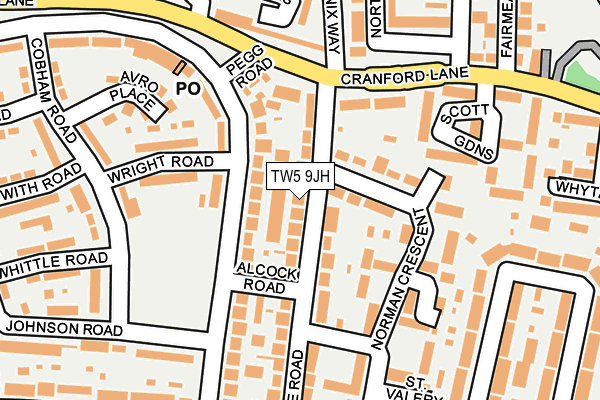 TW5 9JH map - OS OpenMap – Local (Ordnance Survey)