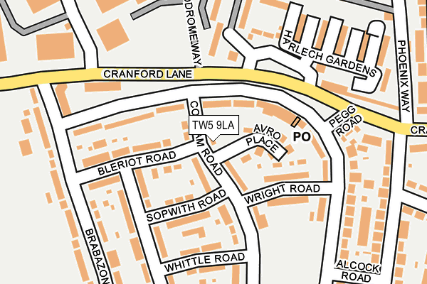 TW5 9LA map - OS OpenMap – Local (Ordnance Survey)