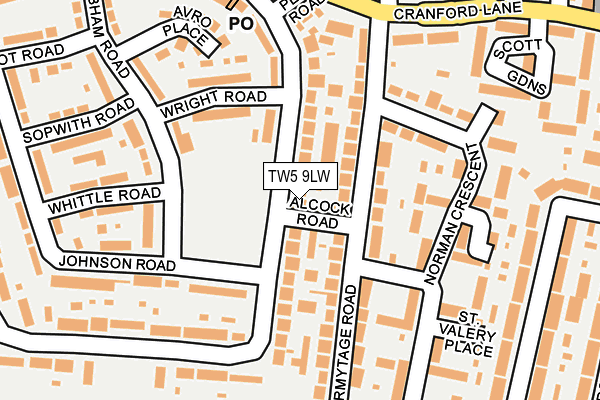TW5 9LW map - OS OpenMap – Local (Ordnance Survey)