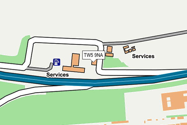 TW5 9NA map - OS OpenMap – Local (Ordnance Survey)