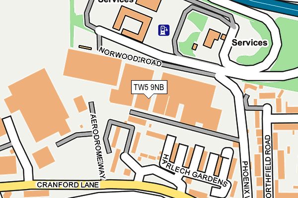 TW5 9NB map - OS OpenMap – Local (Ordnance Survey)