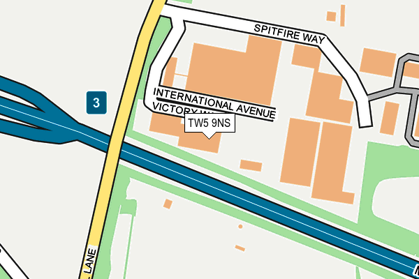 TW5 9NS map - OS OpenMap – Local (Ordnance Survey)