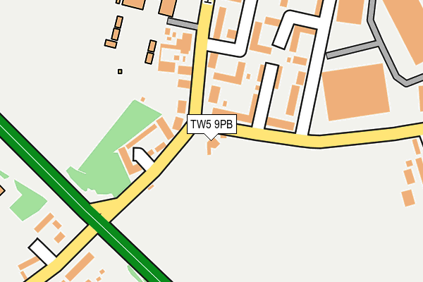 TW5 9PB map - OS OpenMap – Local (Ordnance Survey)
