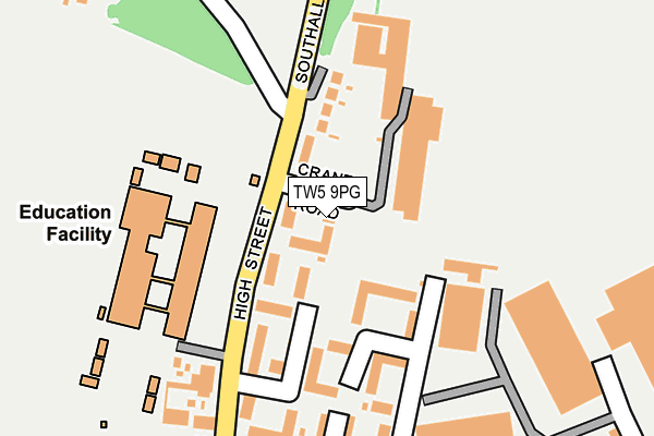 TW5 9PG map - OS OpenMap – Local (Ordnance Survey)