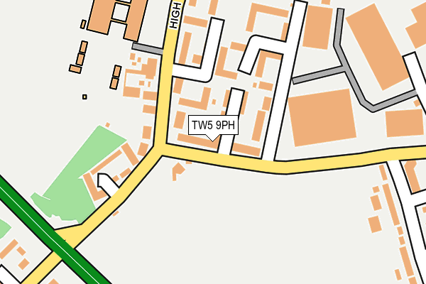 TW5 9PH map - OS OpenMap – Local (Ordnance Survey)