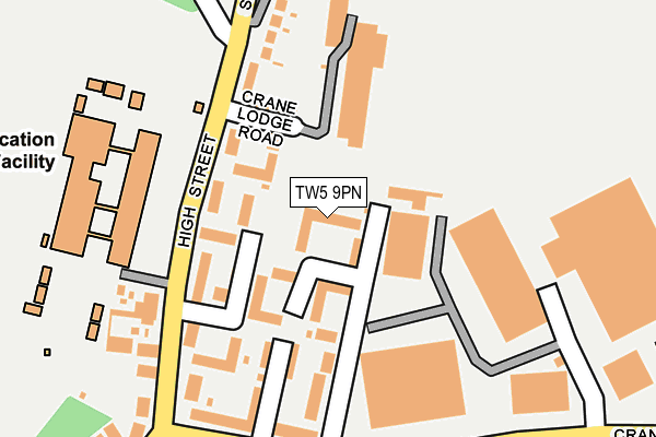 TW5 9PN map - OS OpenMap – Local (Ordnance Survey)