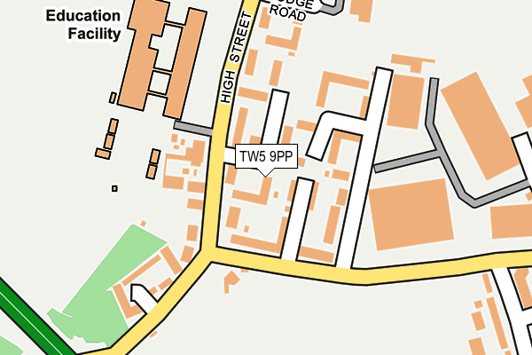 TW5 9PP map - OS OpenMap – Local (Ordnance Survey)