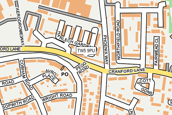 TW5 9PU map - OS OpenMap – Local (Ordnance Survey)