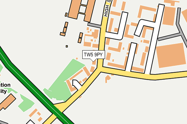 TW5 9PY map - OS OpenMap – Local (Ordnance Survey)