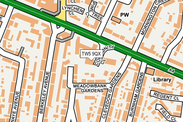 TW5 9QX map - OS OpenMap – Local (Ordnance Survey)