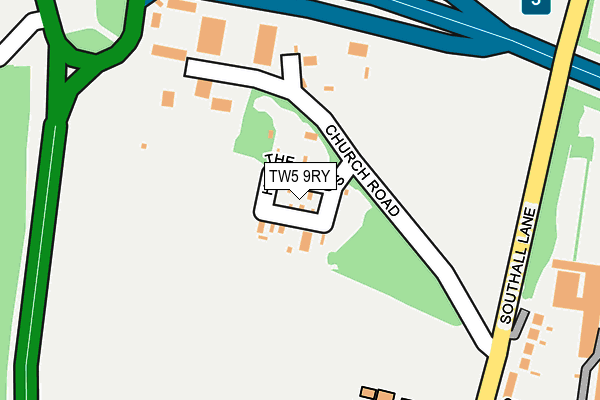 TW5 9RY map - OS OpenMap – Local (Ordnance Survey)