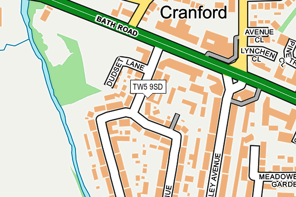 TW5 9SD map - OS OpenMap – Local (Ordnance Survey)