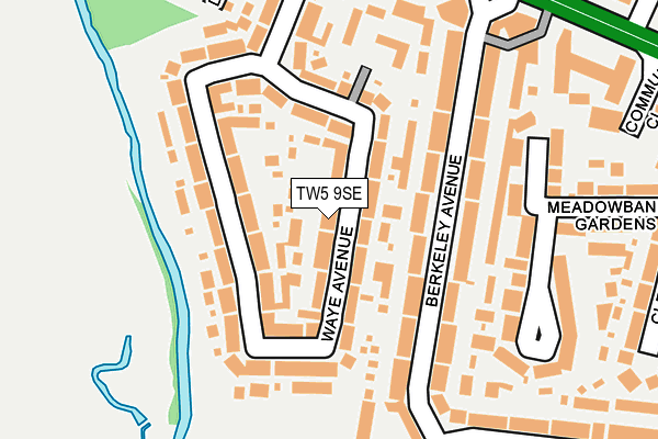 TW5 9SE map - OS OpenMap – Local (Ordnance Survey)