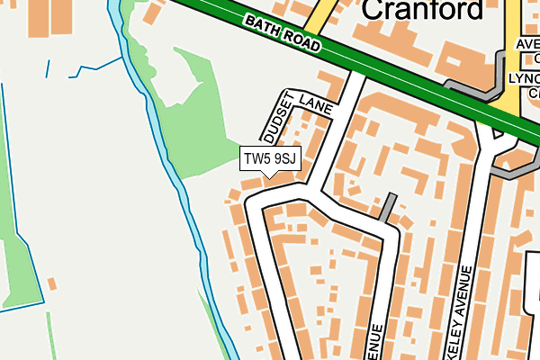 TW5 9SJ map - OS OpenMap – Local (Ordnance Survey)