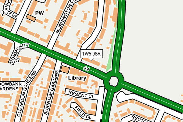 TW5 9SR map - OS OpenMap – Local (Ordnance Survey)