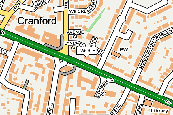 TW5 9TF map - OS OpenMap – Local (Ordnance Survey)