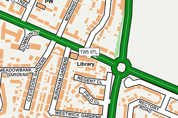 TW5 9TL map - OS OpenMap – Local (Ordnance Survey)