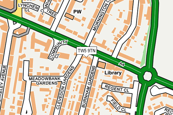 TW5 9TN map - OS OpenMap – Local (Ordnance Survey)