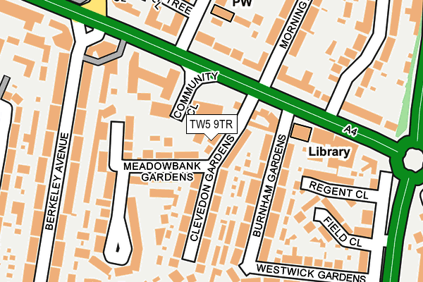 TW5 9TR map - OS OpenMap – Local (Ordnance Survey)