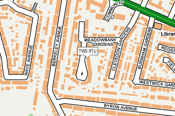 TW5 9TU map - OS OpenMap – Local (Ordnance Survey)