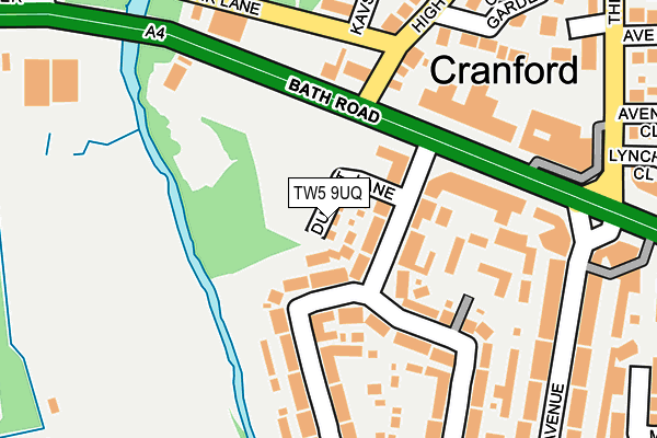 TW5 9UQ map - OS OpenMap – Local (Ordnance Survey)