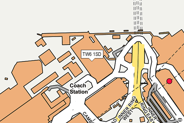 TW6 1SD map - OS OpenMap – Local (Ordnance Survey)
